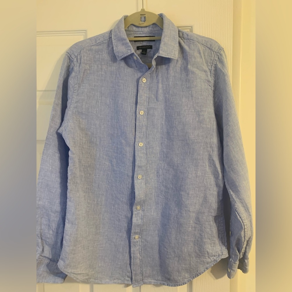 Banana Republic Camden Standard Fit Linen Shirt Size Small